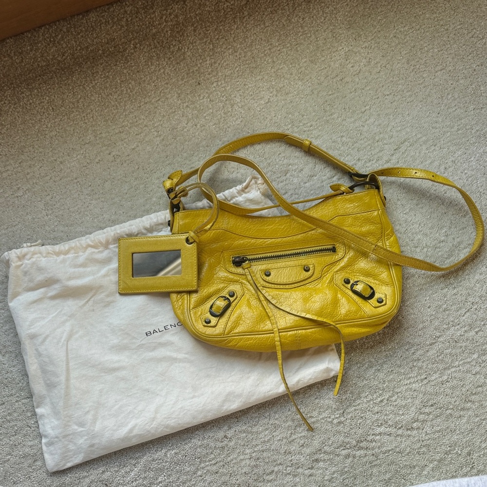 Balenciaga Mustard Yellow Shoulder Bag